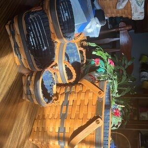Longaberger Collector club baskets there are 5